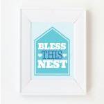 8x10 Bless This Nest Print