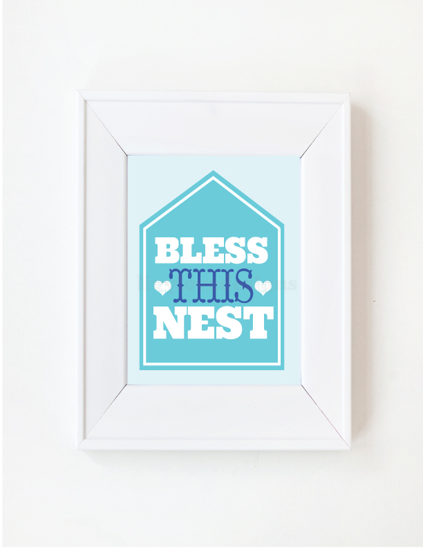 8x10 Bless This Nest Print